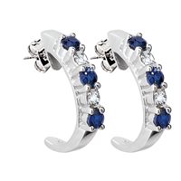 Ohrringe Bliss Dame in Weißgold Zaffiro 0.32 Ct 20004579 - 20004579